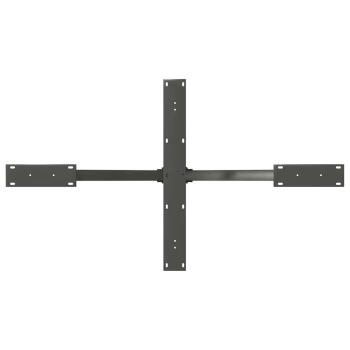 Esstischbein in Spinnenform Anthrazit 120x68x(72-73) cm Stahl