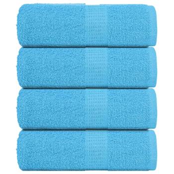 ARDEBO.de - Gästetücher FROGN 4 Stk. Türkis 30x50 cm 360 g/m²