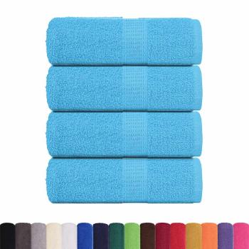 Gästetücher FROGN 4 Stk. Türkis 30x50 cm 360 g/m²