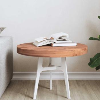 ARDEBO.de - Tischplatte Ø50x4 cm Rund Massivholz Buche