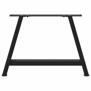 Couchtischbeine A-Form 2 Stk. Schwarz 60x(42-43) cm Stahl