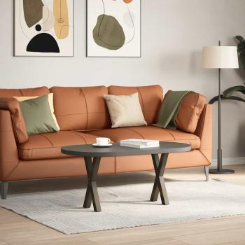 ARDEBO.de - Couchtischbeine X-Form 2 Stk. Naturstahl 38x(42-43) cm Stahl