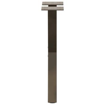 Couchtischbeine X-Form 2 Stk. Naturstahl 38x(42-43) cm Stahl
