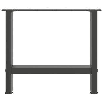 Couchtischbeine Anthrazit 2 Stk. 60x(42-43) cm Stahl