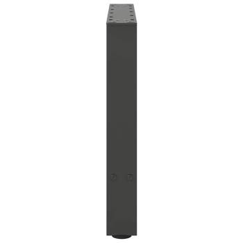 Couchtischbeine Anthrazit 2 Stk. 60x(42-43) cm Stahl