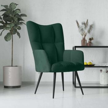 ARDEBO.de - Relaxsessel Dunkelgrün Samt
