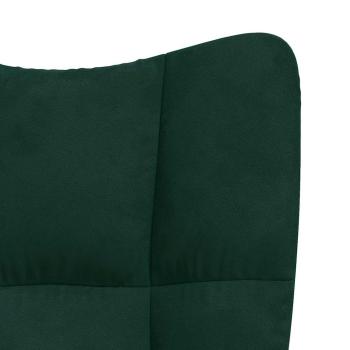 Relaxsessel Dunkelgrün Samt