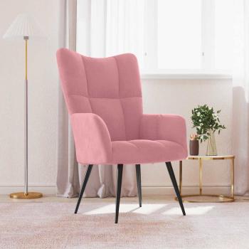 ARDEBO.de - Relaxsessel Rosa Samt