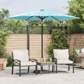 ARDEBO.de - Sonnenschirm mit Stahlmast Blau 268x268x226 cm