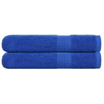 ARDEBO.de - Saunatücher FROGN 2 Stk. Blau 80x200 cm 360 g/m²