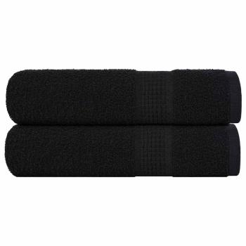 Duschtücher FROGN 2 Stk. Schwarz 70x140 cm 360 g/m²
