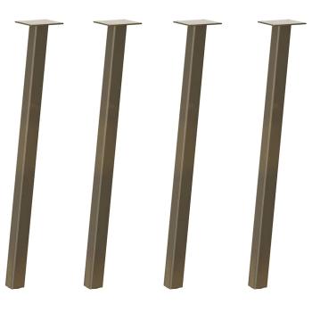 Konsolentischbeine 4 Stk. Naturstahl 72 cm Stahl