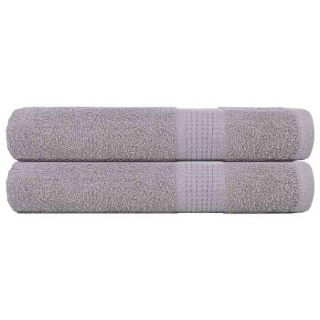 ARDEBO.de - Handtücher FROGN 2 Stk. Grau 100x200 cm 360 g/m²