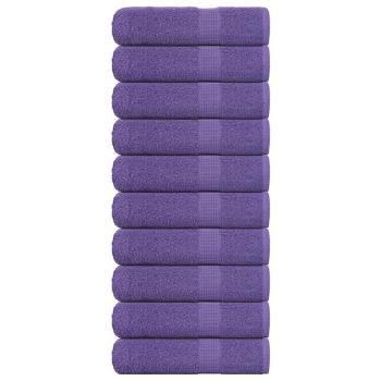 ARDEBO.de - Handtücher FROGN 10 Stk. Lila 50x100 cm 360 g/m²