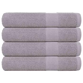 ARDEBO.de - Saunatücher FROGN 4 Stk. Grau 80x200 cm 360 g/m²