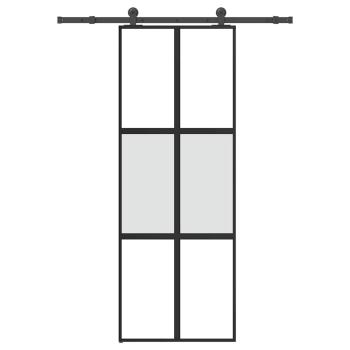 ARDEBO.de - Schiebetür mit Beschlag 76x205 cm Hartglas & Aluminium