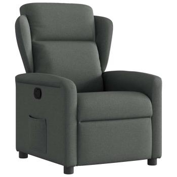 ARDEBO.de - Relaxsessel Dunkelgrau Stoff