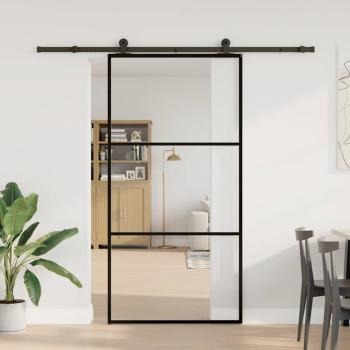 ARDEBO.de - Schiebetür mit Beschlag 102x205 cm ESG-Glas & Aluminium