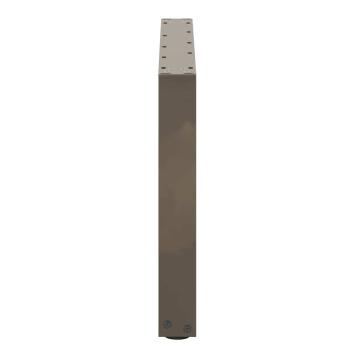 Couchtischbeine U-Form 2 Stk. Naturstahl 60x(42-43) cm Stahl