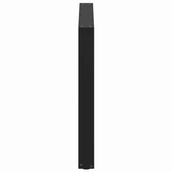 Esstischbeine U-Form 2 Stk. Schwarz 100x(72-73) cm Stahl