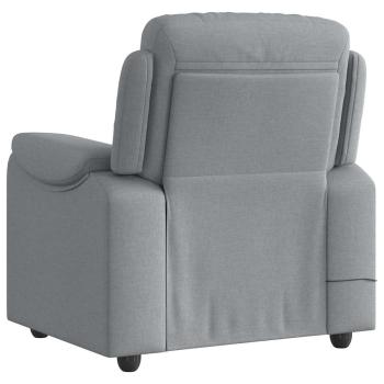 Massagesessel Hellgrau Stoff