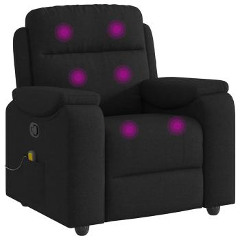 Massagesessel Schwarz Stoff