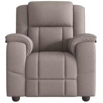 Massagesessel Taupe Stoff