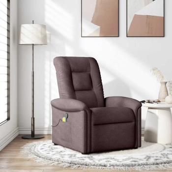 ARDEBO.de - Massagesessel Dunkelbraun Stoff