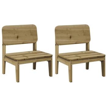 Gartenst?hle 2 Stk. 60x52,5x72 cm Kiefernholz Impr?gniert