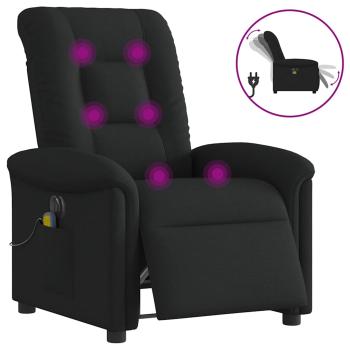 ARDEBO.de - Massagesessel Elektrisch Schwarz Stoff