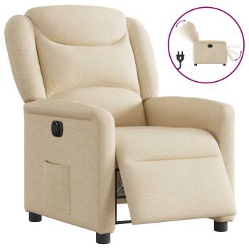 ARDEBO.de - Relaxsessel Elektrisch Creme Stoff