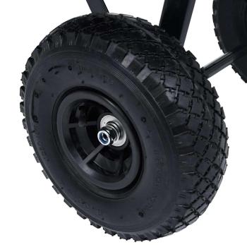 Garten-Kippwagen 300 kg 75 L Schwarz