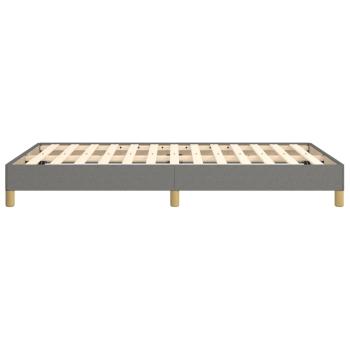Bettgestell ohne Matratze Dunkelgrau 120x190 cm Stoff