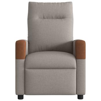 Massagesessel Elektrisch Taupe Stoff
