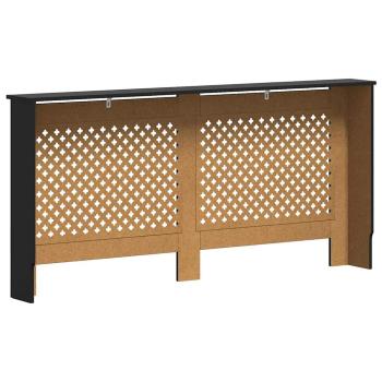 Heizkörperverkleidung Schwarz 172x19x81,5 cm MDF