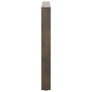 Esstischbeine V-Form 3 Stück Naturstahl 100x(72-73,3) cm Stahl