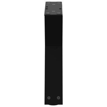 Couchtischbeine 2 Stk. Schwarz 40x(30-31,3) cm Stahl