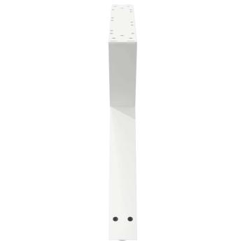 Couchtischbeine 2 Stk. Weiß 70x(42-43,3) cm Stahl