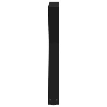 Esstisch Beine 2 Stück Schwarz 70x(72-73,3) cm Stahl
