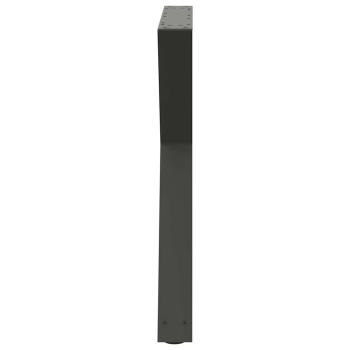 Esstisch Beine 2 Stück Anthrazit 80x(72-73,3) cm Stahl