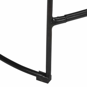Barhocker 2 Stk. Schwarz 45x40x62 cm Mango Massivholz