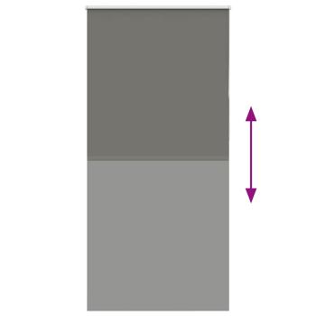Verdunkelungsrollo Grau 110x230cm Stoffbreite 105,7cm Polyester