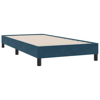 Boxspringbett ohne Matratze Dunkelblau 80x210 cm Samt