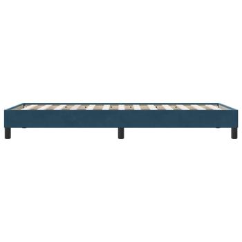 Boxspringbett ohne Matratze Dunkelblau 80x210 cm Samt