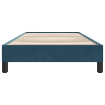 Boxspringbett ohne Matratze Dunkelblau 90x210 cm Samt