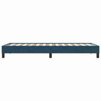 Boxspringbett ohne Matratze Dunkelblau 90x210 cm Samt