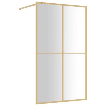 Duschwand f?r Begehbare Dusche ESG Klarglas Golden 118x195cm
