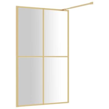 Duschwand f?r Begehbare Dusche ESG Klarglas Golden 118x195cm