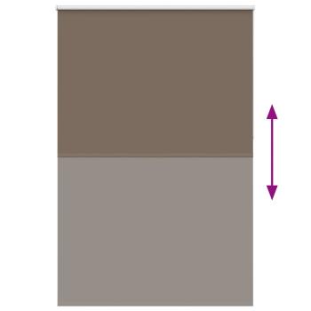 Verdunkelungsrollo Kaffeebraun 165x210 cm Stoffbreite 161,6 cm