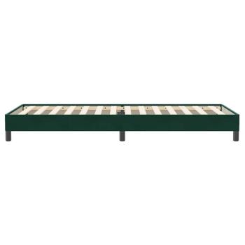 Boxspringbett ohne Matratze Dunkelgrün 90x220 cm Samt